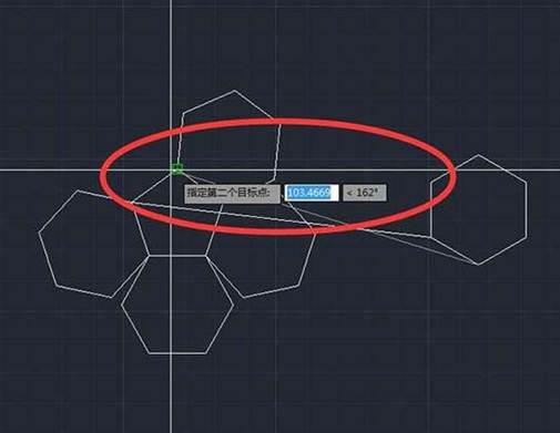 CAD怎么對齊多個(gè)六邊形