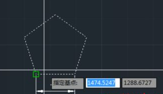 CAD如何按照比例縮放五邊形？